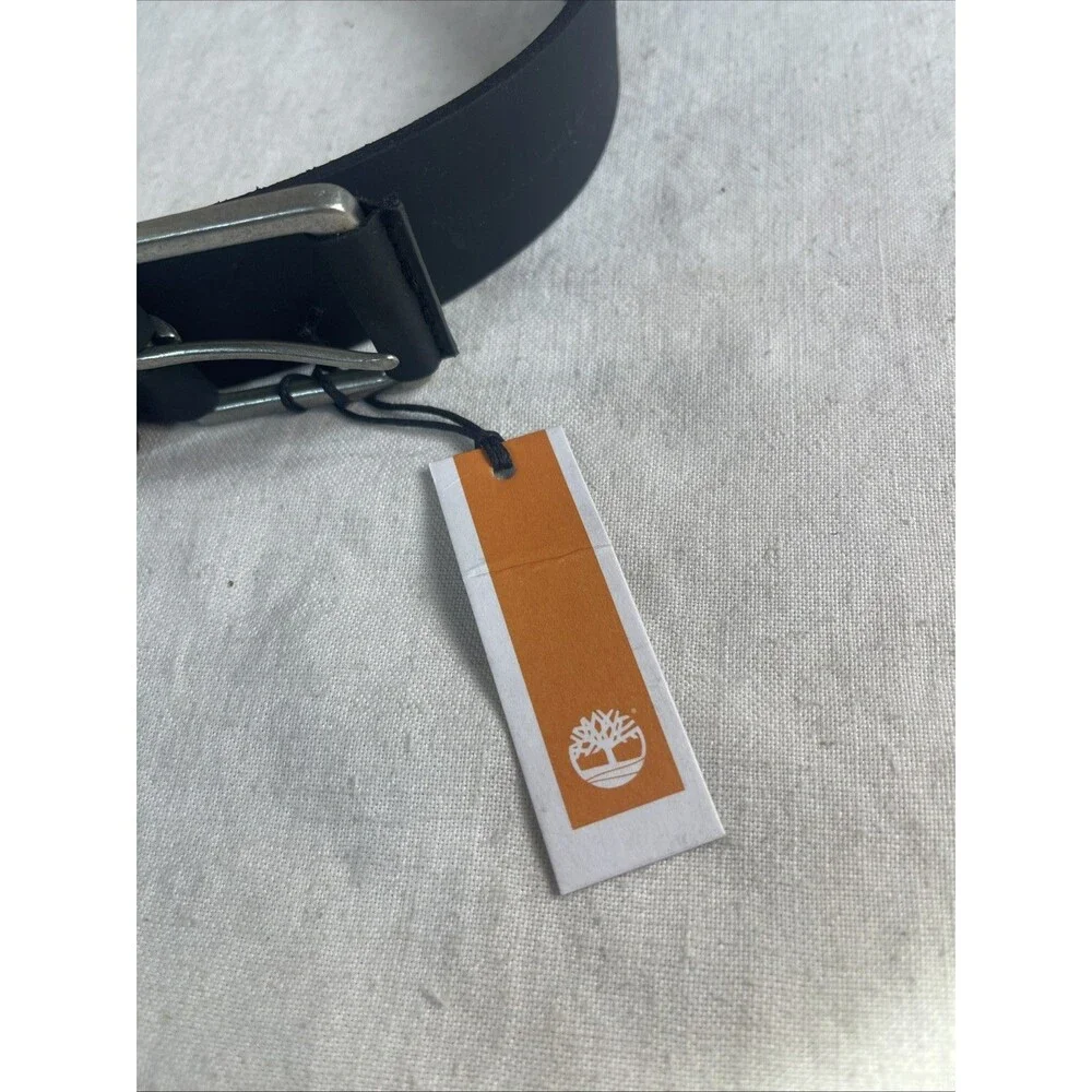 Timberland 40MM Pull Up Jean Belt BLACK Size 32